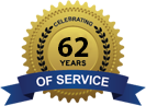 Celebrating 61 Years of Service