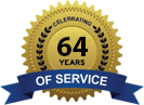 Celebrating 64 Years of Service